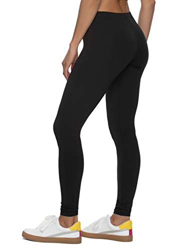 Felina Velvety Super Soft Lightweight Leggings 2-Pack - for Women - Yoga Pants, Workout Clothes Black - Image 2
