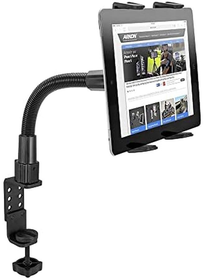 erorex Tab086 12 Heavy Duty Tablet Clamp Mount With 12 Inch Neck For Ipad Pro Ipad Air Galaxy Note 10.1 Retail Black - Image 2