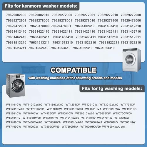 HNONPW AGZ72909711 Washplate Pulsator Assembly with 5006EA3009B Washer Pulsator Cap - Compatible with lg, kenmore, sears Washer, Fits Models WT1101cw, WT5270cw, WT4870cw - Image 4