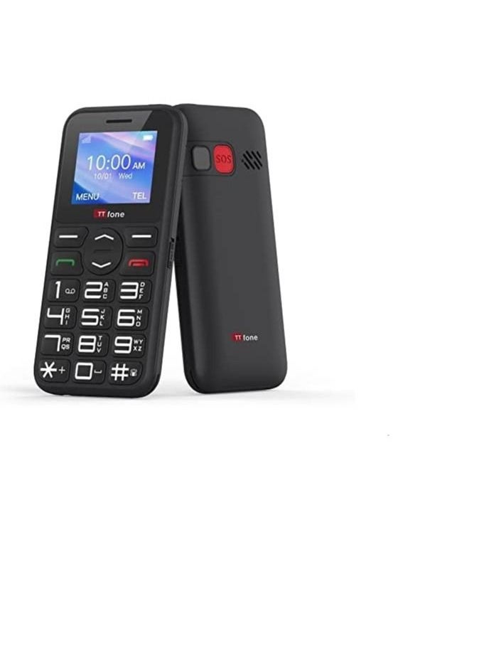 TTfone TT190 Big Button Basic Senior Unlocked Emergency Mobile Phone - Simple Cheapest Phone (with USB Cable)