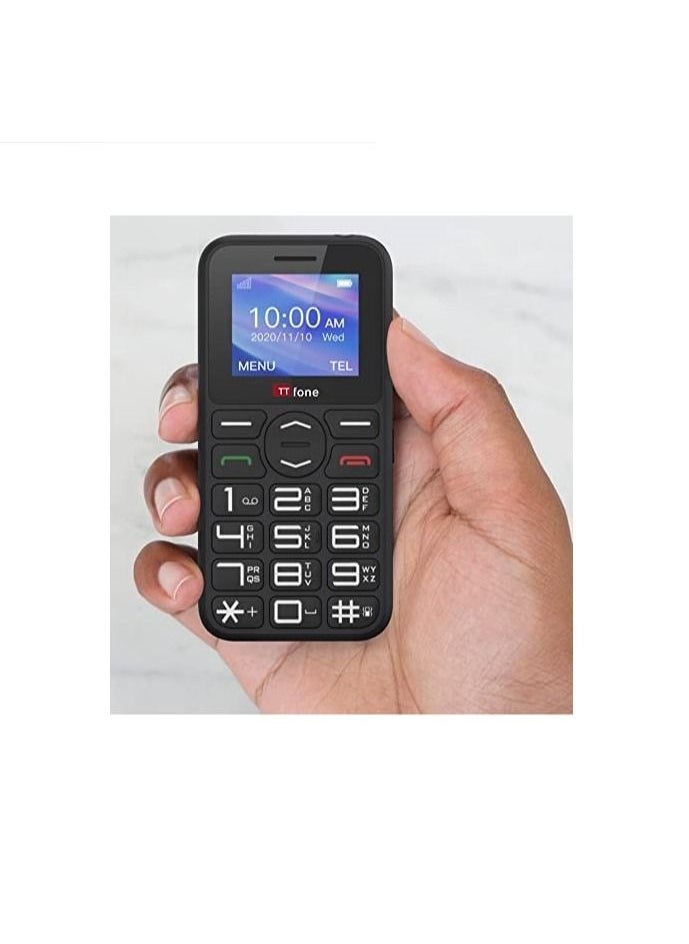 TTfone TT190 Big Button Basic Senior Unlocked Emergency Mobile Phone - Simple Cheapest Phone (with USB Cable)