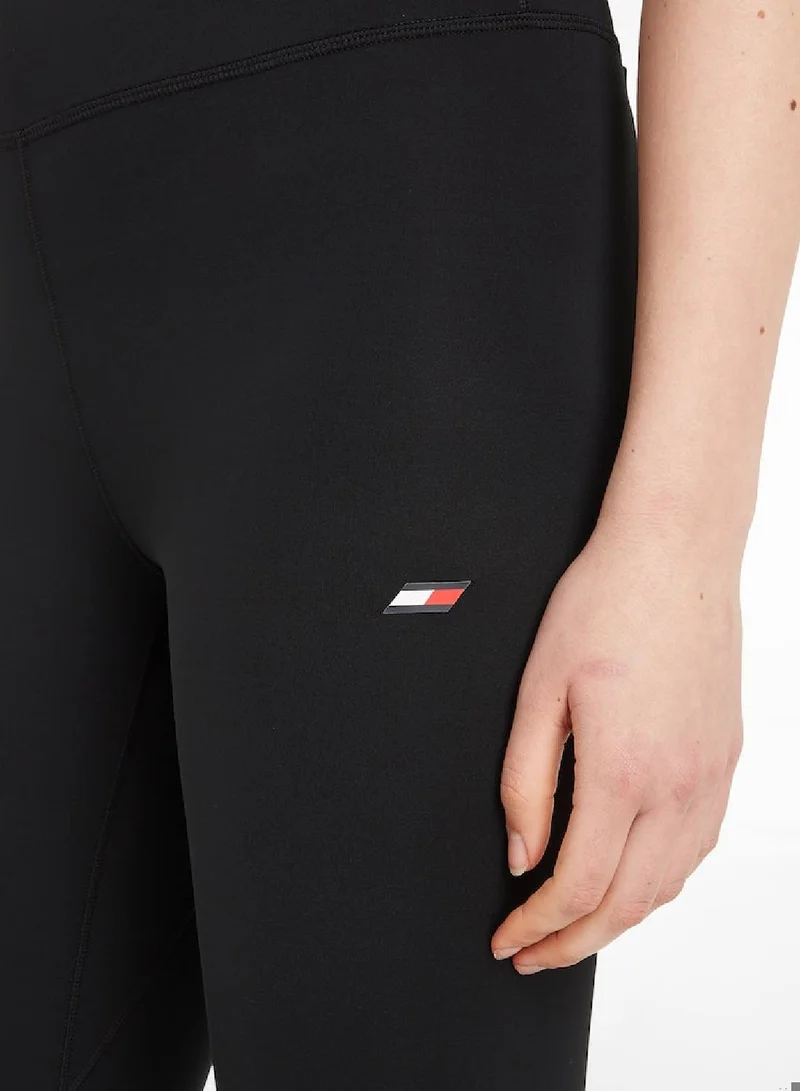 TOMMY HILFIGER Women's Sport Essential Full Length Skinny Fit Leggings, Black