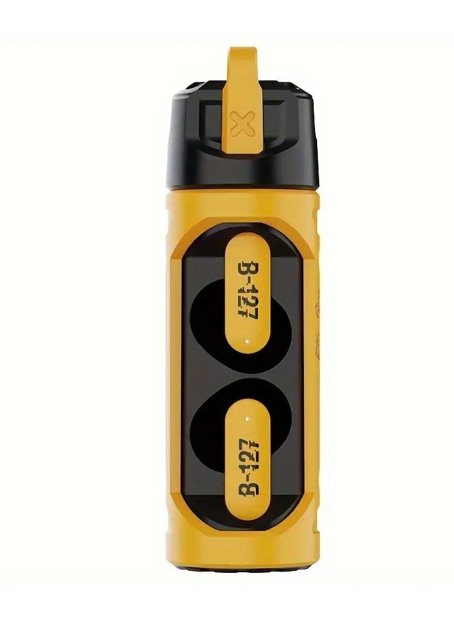 Transformers TF-T11 Wireless Bluetooth Earbuds Gaming Headphones Long Battery Life Headset Low Latency HIFI Stereo Sound with Music Noise Cancellation Calls Yellow - Image 1