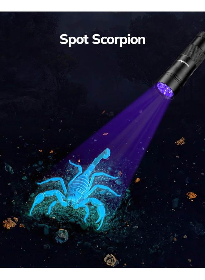 Morpilot Uv Resin Lamp 395Nm 12 Led Black Light Ultraviolet Urine Detector For Dogs Cats Mini Torch 2 Pack  - Image 3