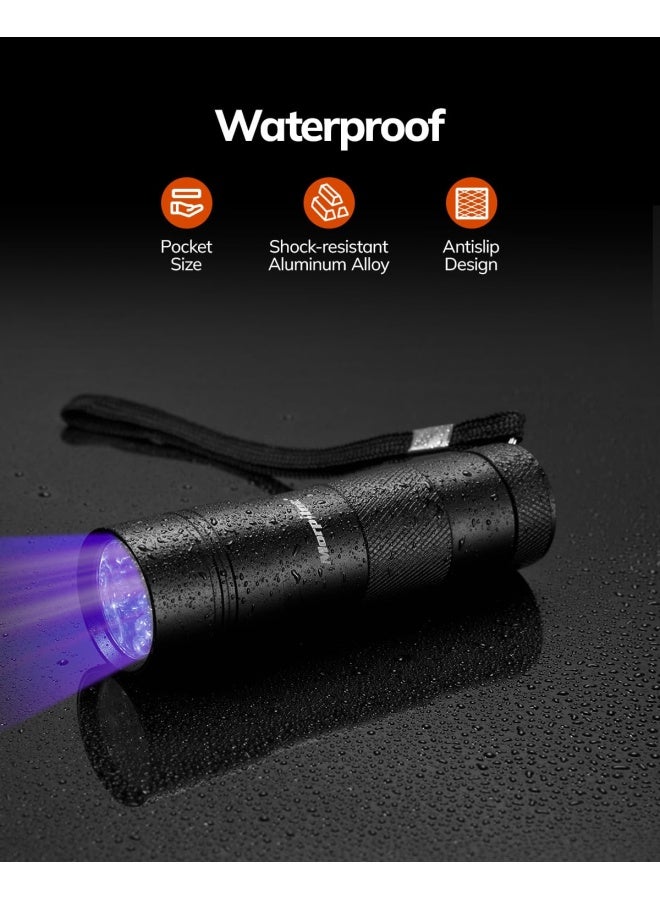 Morpilot Uv Resin Lamp 395Nm 12 Led Black Light Ultraviolet Urine Detector For Dogs Cats Mini Torch 2 Pack  - Image 5