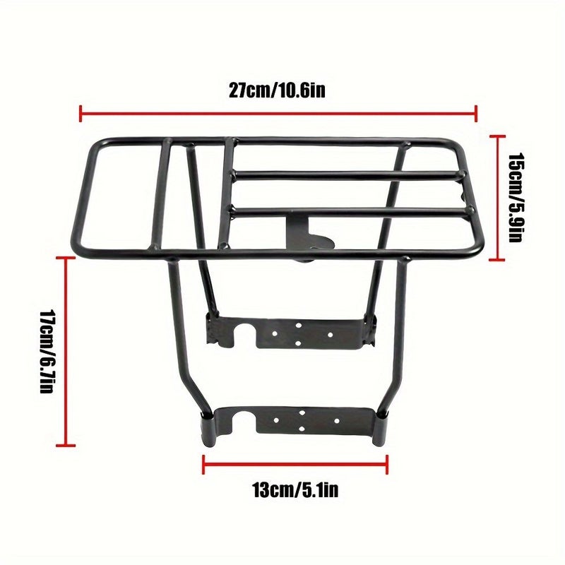 Black Basket Rear Cargo Rack Compatible With Xiaomi M365 1S Pro2 Scooter Non Damaging Installation - Image 3