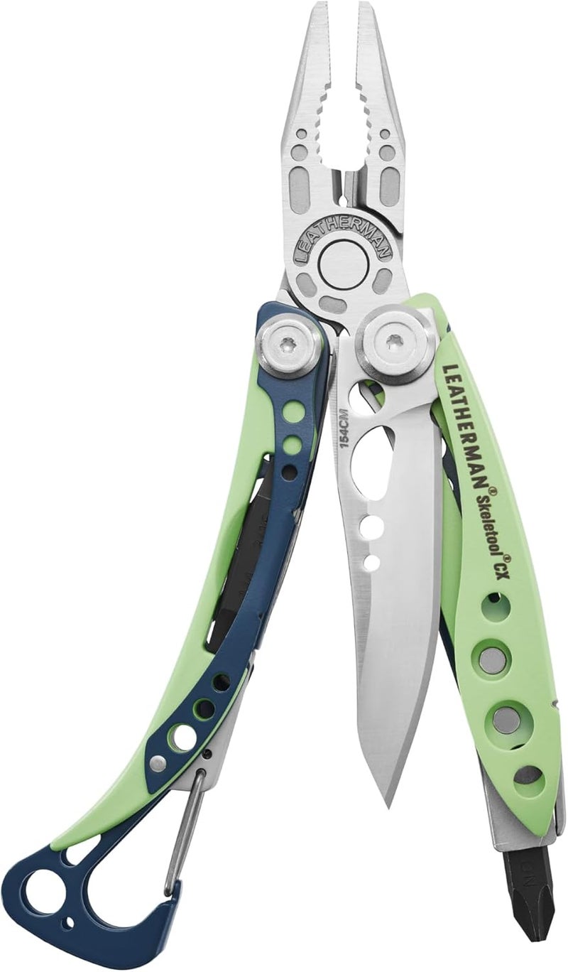 LEATHERMAN سكليتول CX، أداة متعددة خفيفة الوزن، 7 في 1، بسيطة لحملها يوميًا (EDC)، للمنزل، الحديقة والهواء الطلق، أخضر زاهي - Image 1