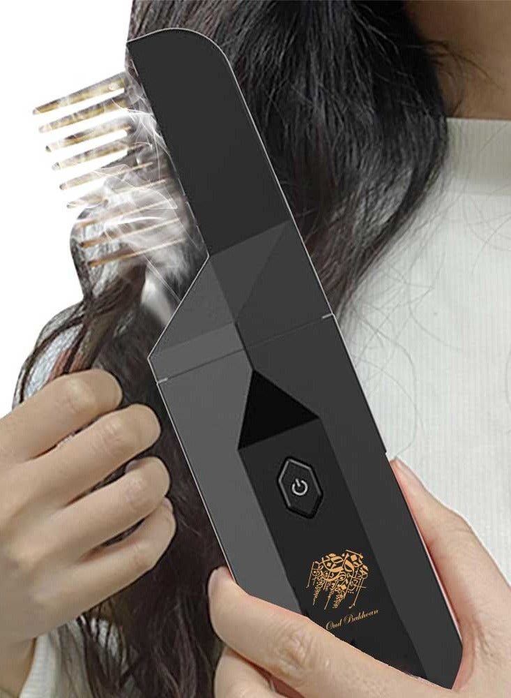 عود بخوان مبخرة كهربائية فاخرة للشعر قابلة للشحن عبر USB باللون - Image 2