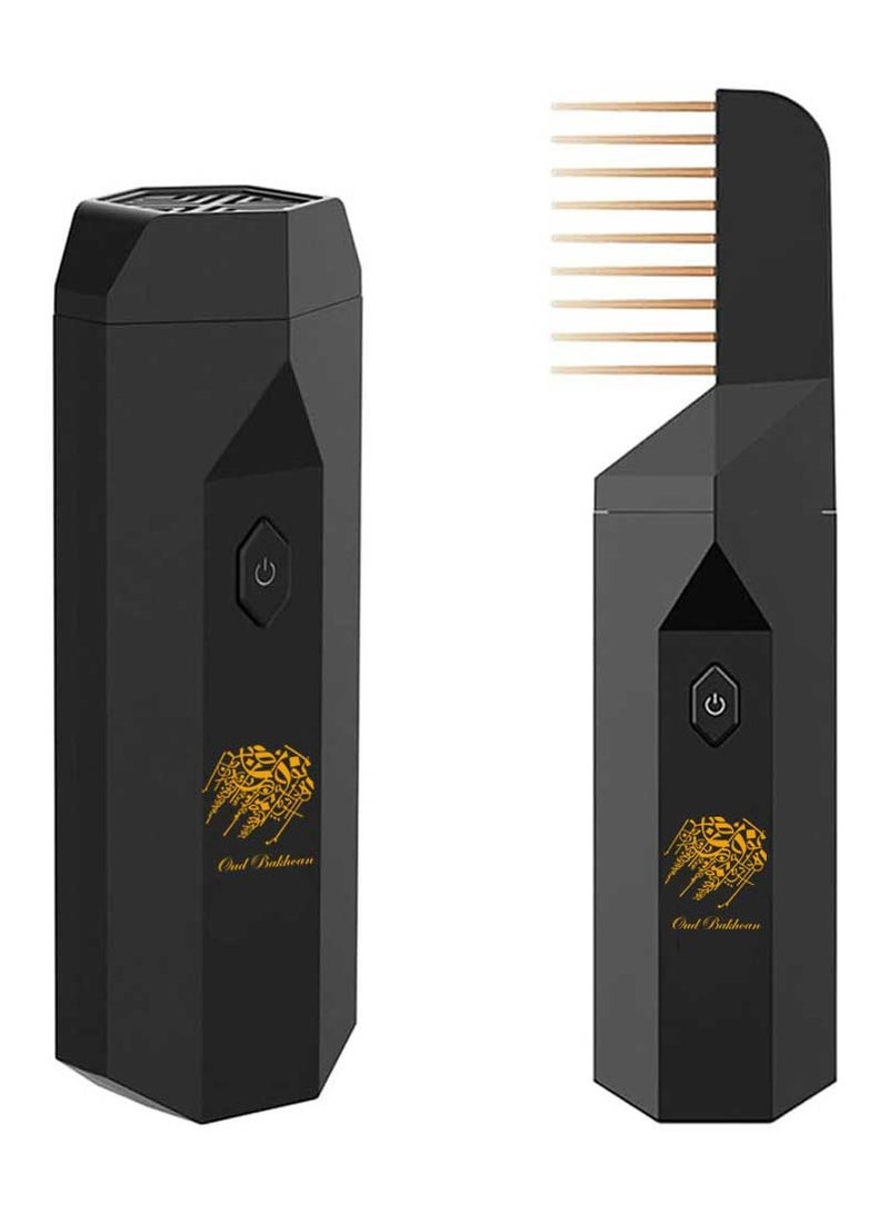 عود بخوان مبخرة كهربائية فاخرة للشعر قابلة للشحن عبر USB باللون - Image 1