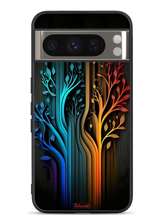 Tolwak Google Pixel 8 Pro Protective Case Cover Tree Leaves Art - Image 1