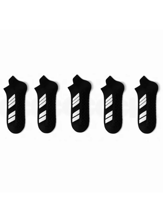 KUYING Fashion Anti Slip Breathable Sports Socks Five Piece Set 