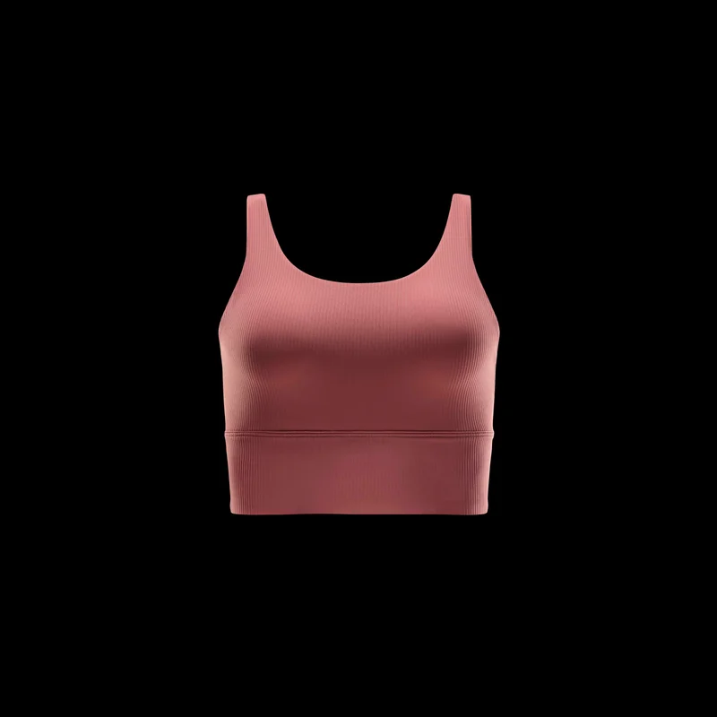 Nike Pink Women's Zenvy Rib Light-Support Yoga Sports Bra for Women | Best Price UAE
