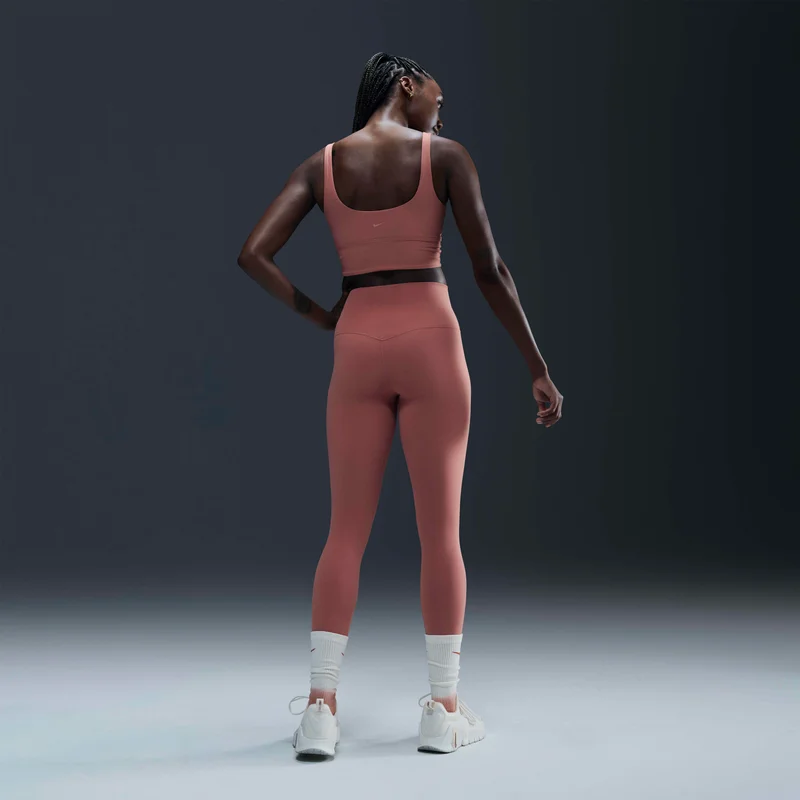 Nike Pink Women's Zenvy Rib Light-Support Yoga Sports Bra for Women | Best Price UAE