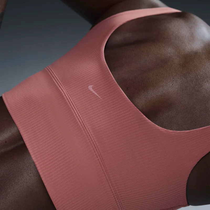 Nike Pink Women's Zenvy Rib Light-Support Yoga Sports Bra for Women | Best Price UAE