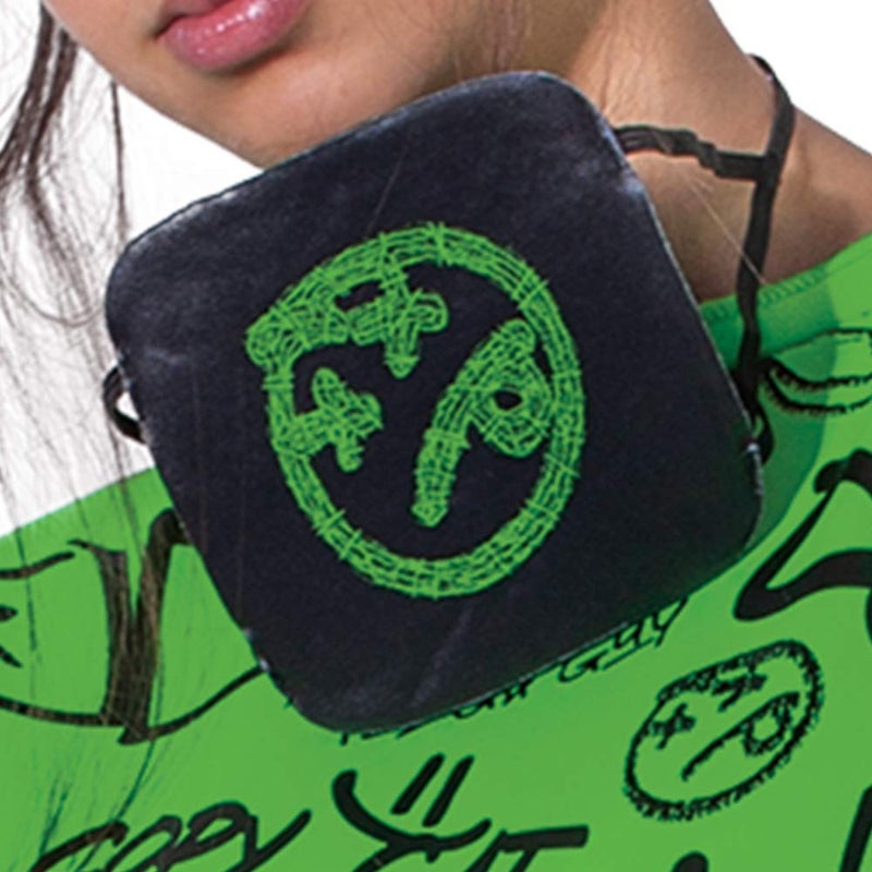 Disguise Billie Eilish Costume, Official Green Oversize Top and Shorts for Kids, Musical Artist Inspired Outfit, Classic Child Size XL (14-16) - Image 1