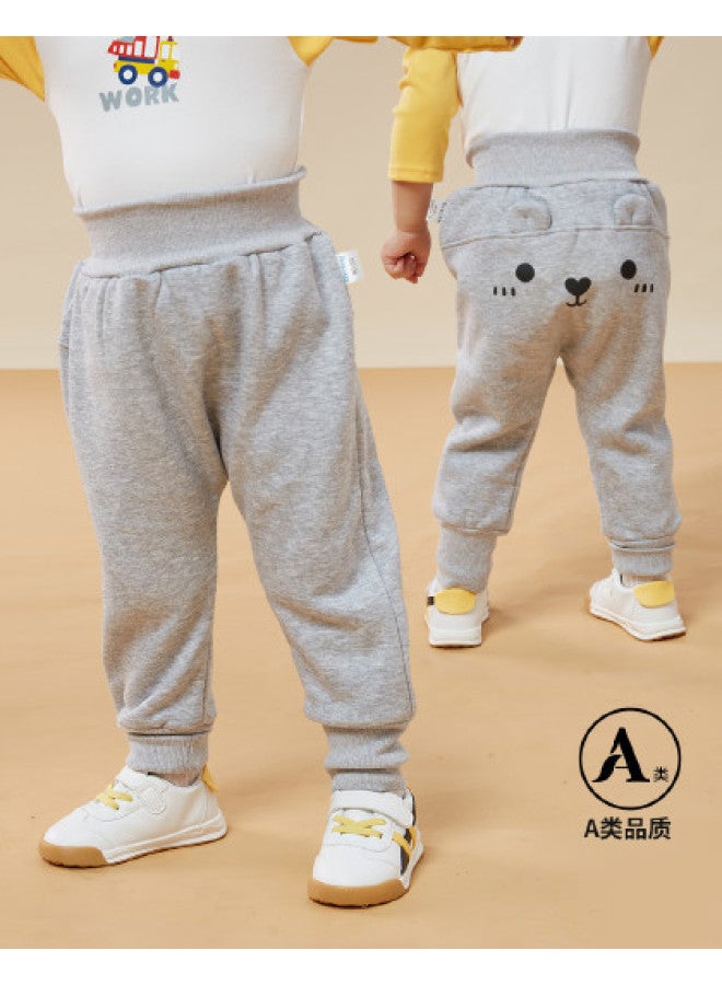 Bornbay baby Boys' & Girls' Pants For Spring/fall - Solid Color Casual Long Pants With Cover - Image 1