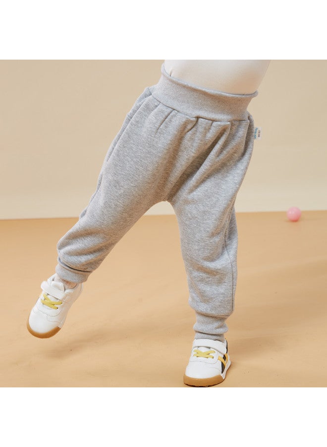 Bornbay baby Boys' & Girls' Pants For Spring/fall - Solid Color Casual Long Pants With Cover - Image 3