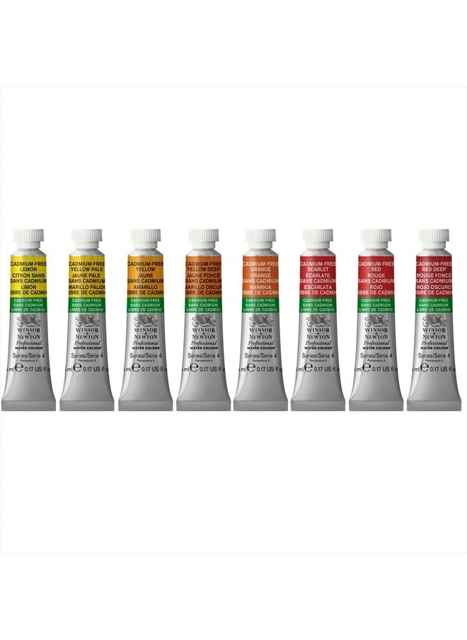 WINSOR & NEWTON Professional Watercolor, 5ml (0.17-oz) Tube, Cadmium-Free Scarlet  - Image 4