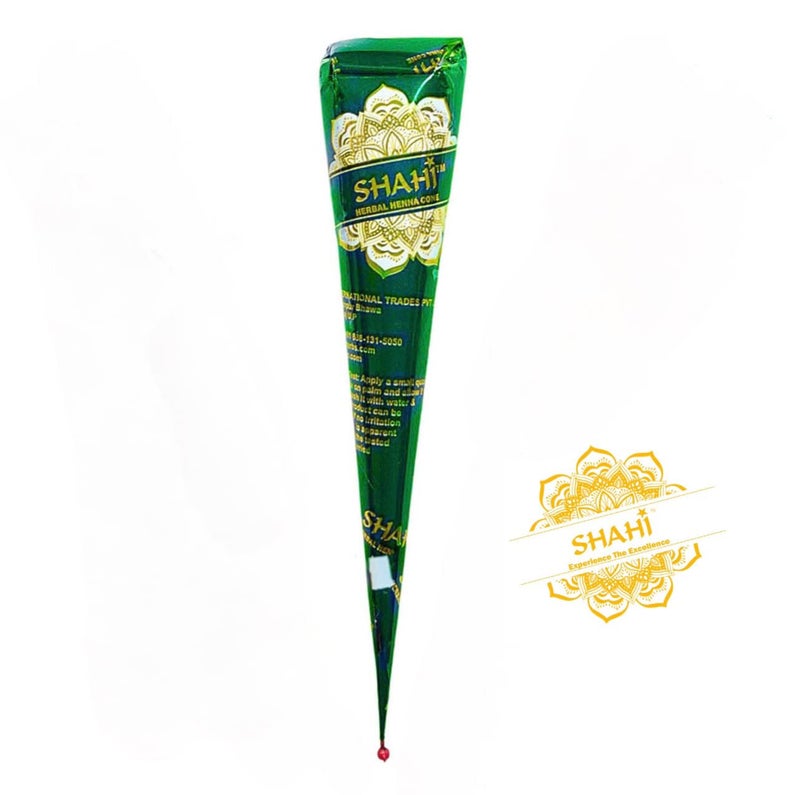 Shahi Natural Ready to Use Henna Paste Hair Color Hair Dye Cones Reddish Brown Color 1 Pack