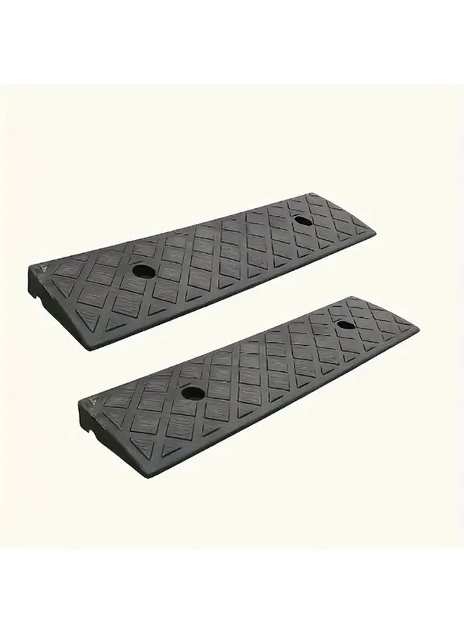 3pcs Multi Functional Plastic Ramp Slope Anti Slip Lightweight For Wheelchairs Bicycles - Image 4