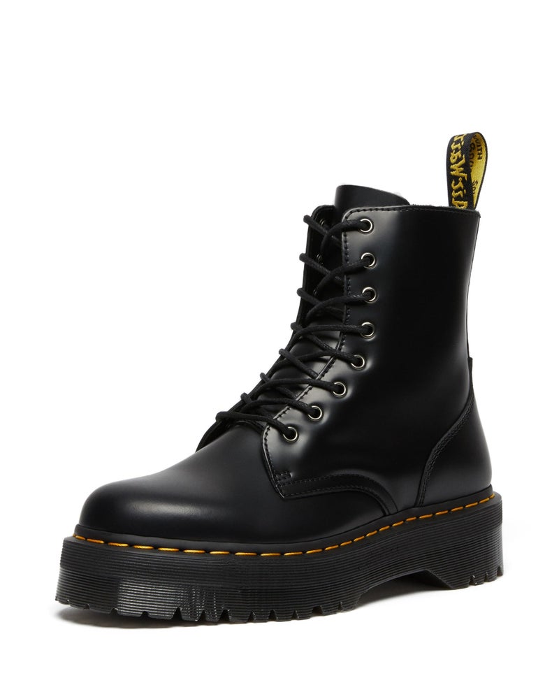 Dr Martens Dr. Martens, Jadon 8-Eye Leather Platform Boot for Men and Women, Black Polished Smooth, 11 US Women/10 US Men - Image 4