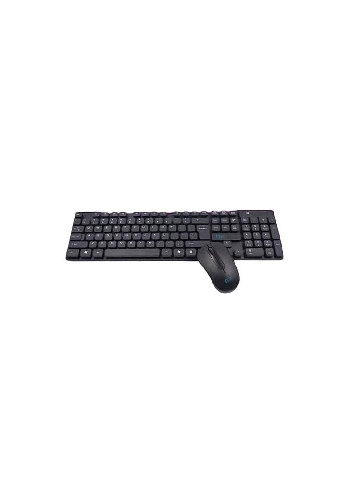GX wireless keyboard and mouse with battery black  - Image 1