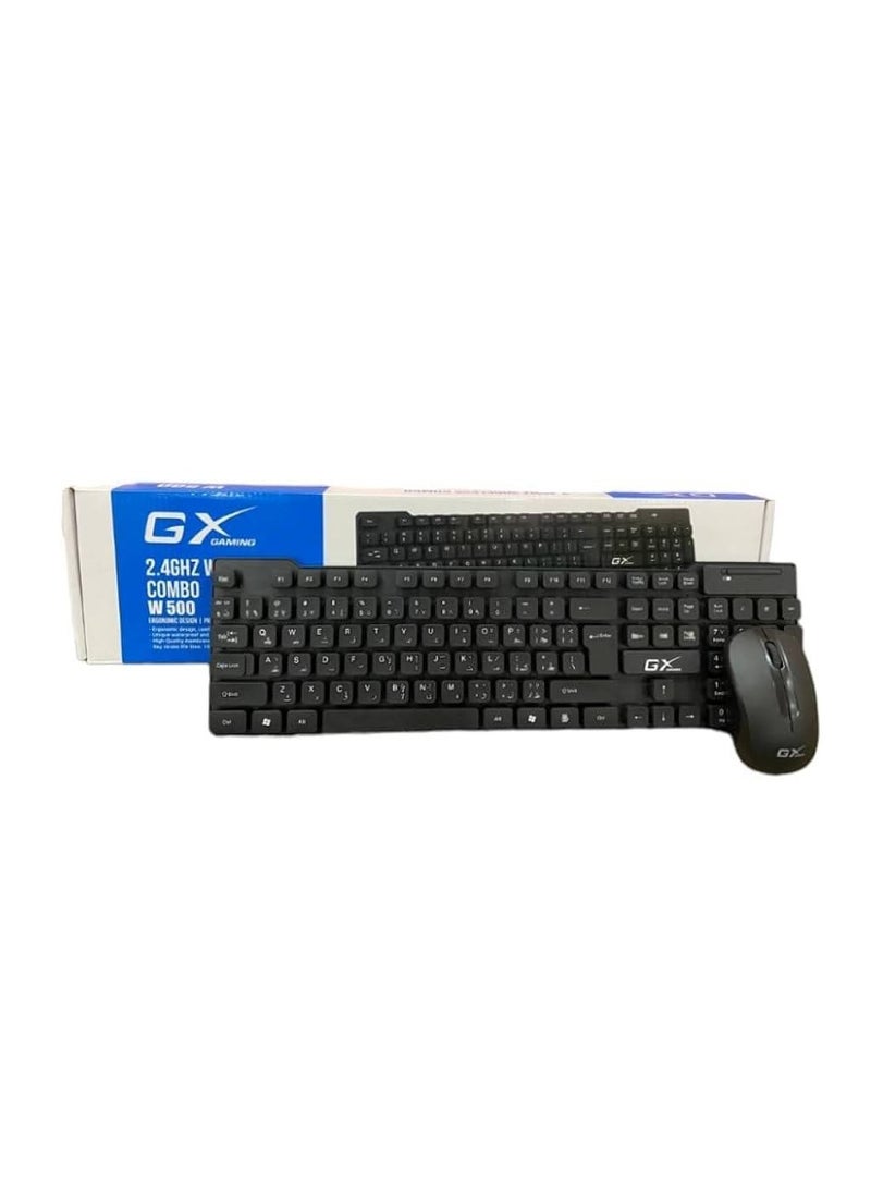 GX wireless keyboard and mouse with battery black  - Image 2