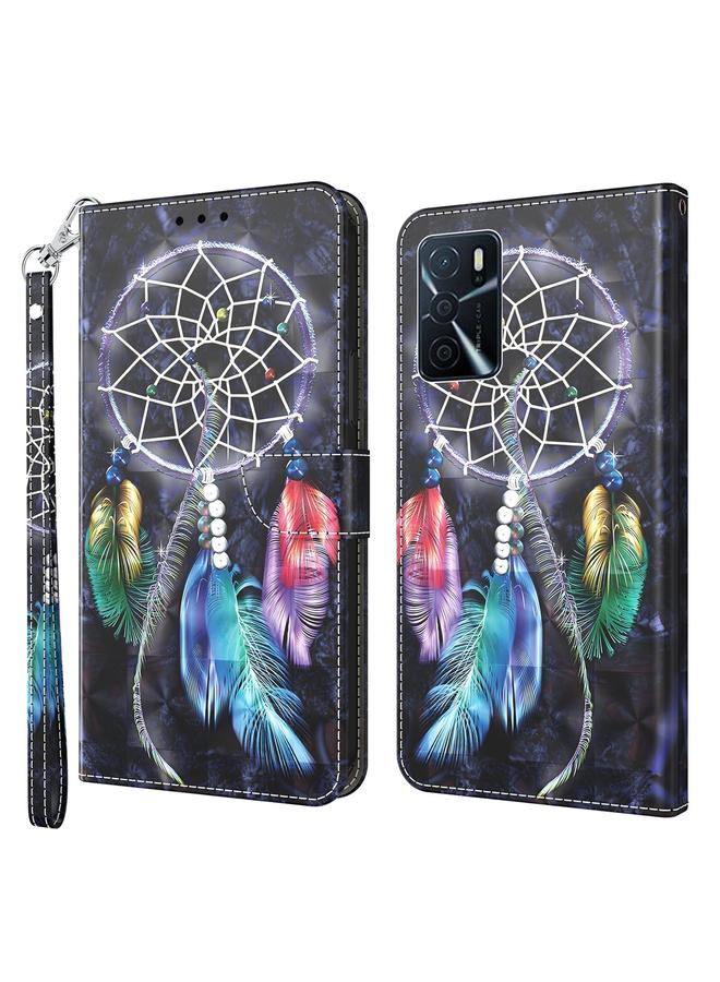 S-TOP Case For OPPO A16 / A16s / A54s 3D Painted Leather Phone Case - Image 1