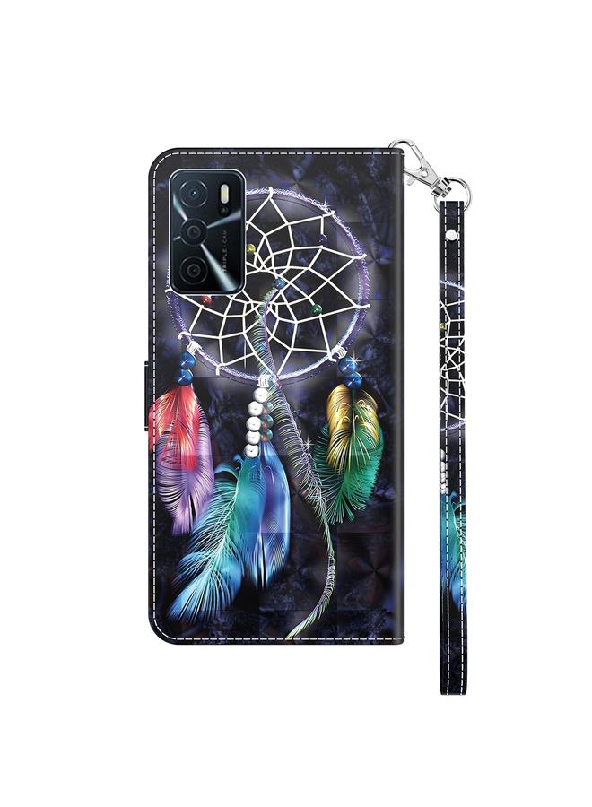 S-TOP Case For OPPO A16 / A16s / A54s 3D Painted Leather Phone Case - Image 3