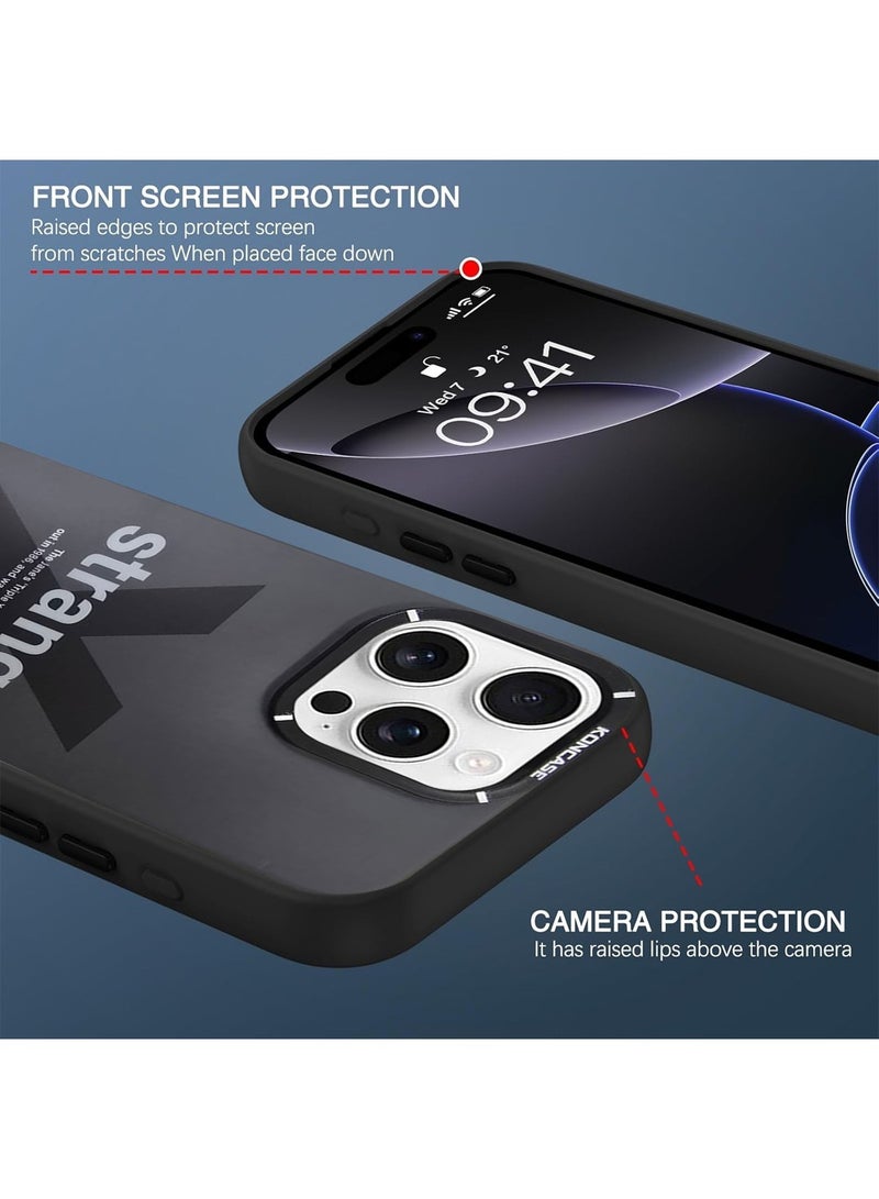 Techie غطاء خلفي من السيليكون TPU من Aesthetic X Strange مع واقي عدسة الكاميرا المرتفعة لآيفون 16 برو ماكس - Image 2