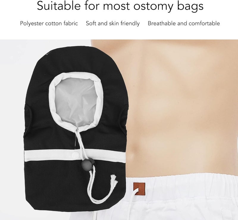 كلاراكو غطاء كيس فغر القولون المقاوم للماء، غطاء كيس فغر القولون قابل لتعديل الحجم، غطاء كيس فغر القولون العالمي - Image 3