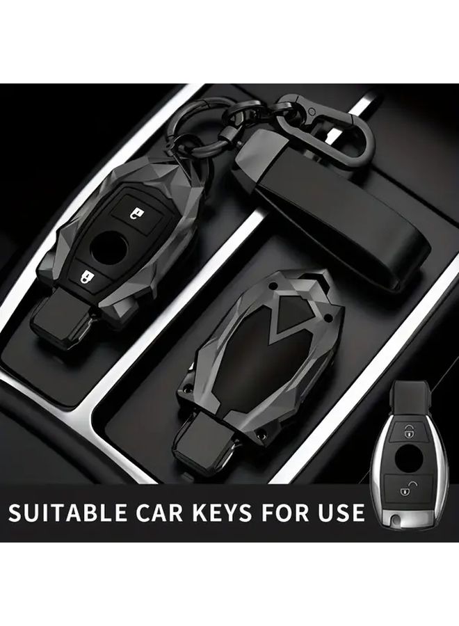 Type A Zinc Alloy 2 3 Buttons Car Key Case Cover Durable Key Shell with Battery - Image 4