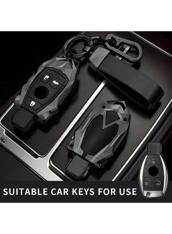 Type A Zinc Alloy 2 3 Buttons Car Key Case Cover Durable Key Shell with Battery - Image 1