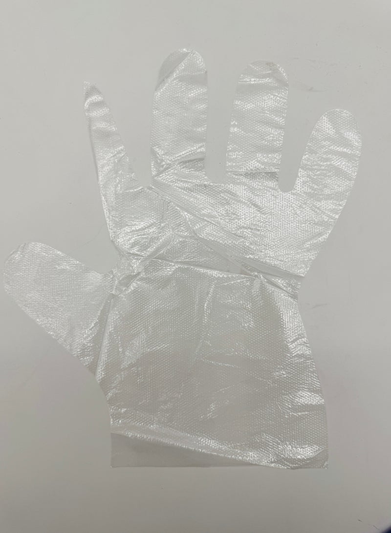 Disposable Gloves XL – 50 Pcs | Clear PE Plastic Gloves for Food Handling, Cooking, Kitchen, Catering, Cleaning, BBQ, Hair Coloring & More – Powder Free, Non-Latex, Ambidextrous (Pack of 3) - Image 2