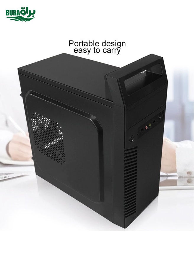 BURAQ Business Road 3 USB 2.0 Main Chassis 353x160x399mm M-ATX / ATX / Mini-ITX PC Desktop Computer Case  - Image 5