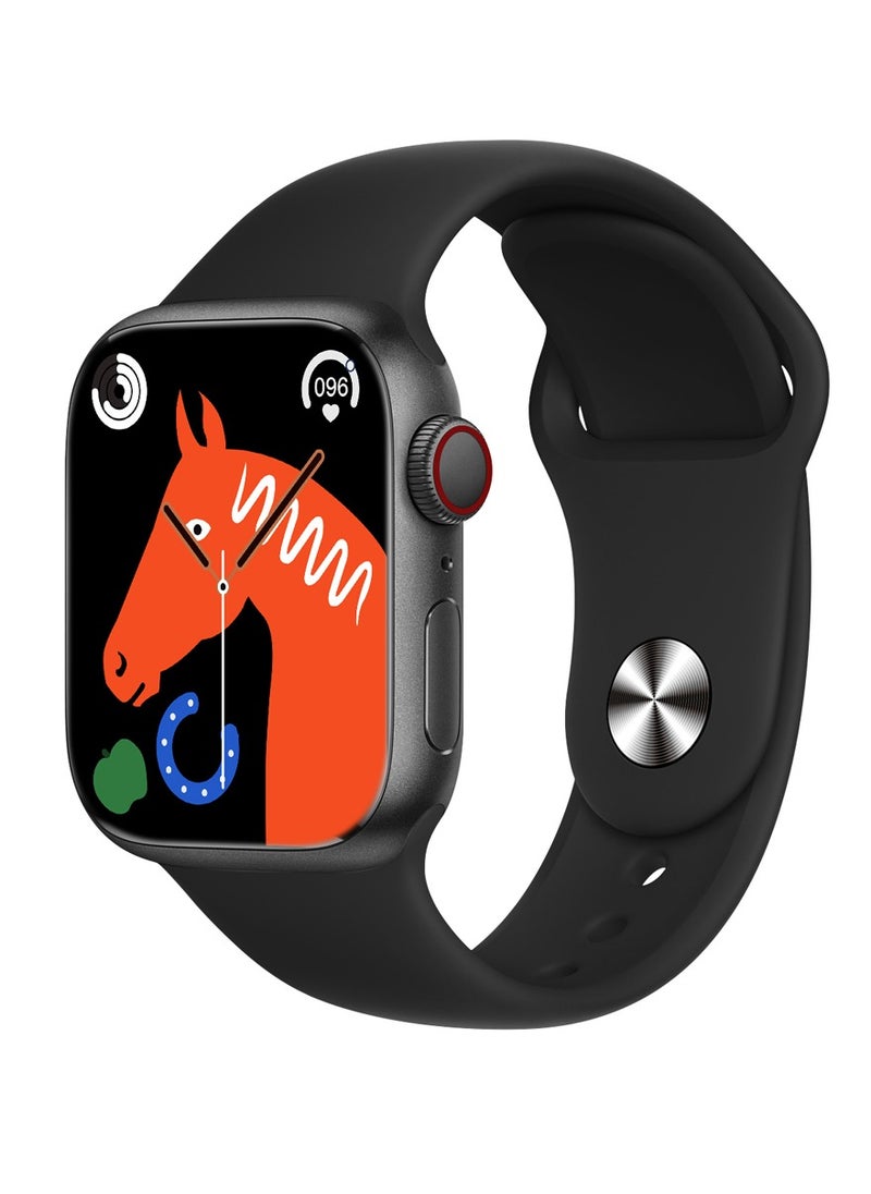 Telzeal Telzeal C53 2.01 Inch Large Screen Display Smart Watch With 2 Pair Strap Wireless Charger and Flying Gyro Black  - Image 4
