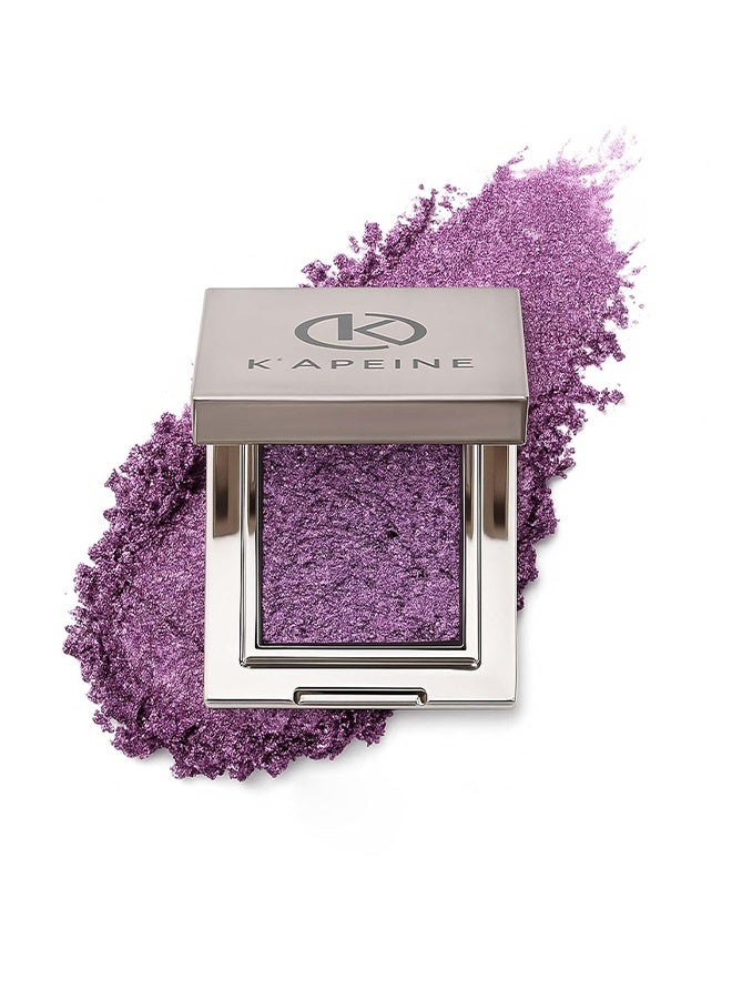 KAPEINE Purple Glitter Eyeshadow, Single Shimmer Eyeshaow Highlighter Sparkling Metallic Makeup Palette Waterproof Eye Shade Blendable Waterproof for Everyday Stage Performance 08 - Image 1