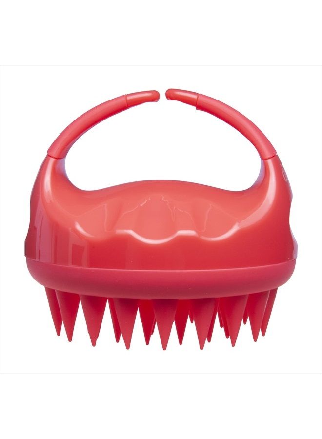 Diane Shampoo Massage Brush, Coral - Image 1
