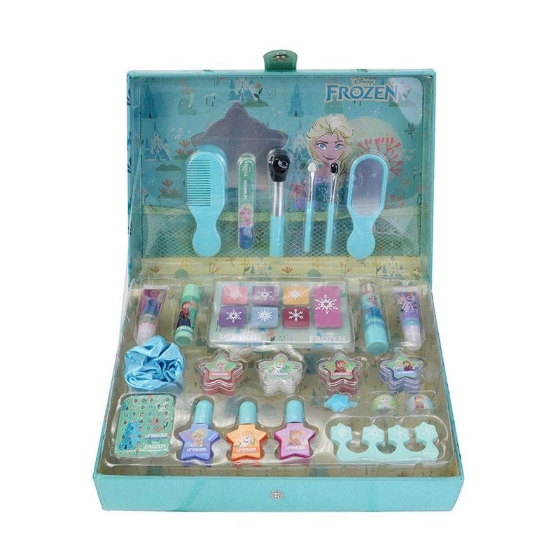 Lip Smacker Disney Frozen Glam Beauty Makeup Weekender Case (28 Pieces) - Image 1