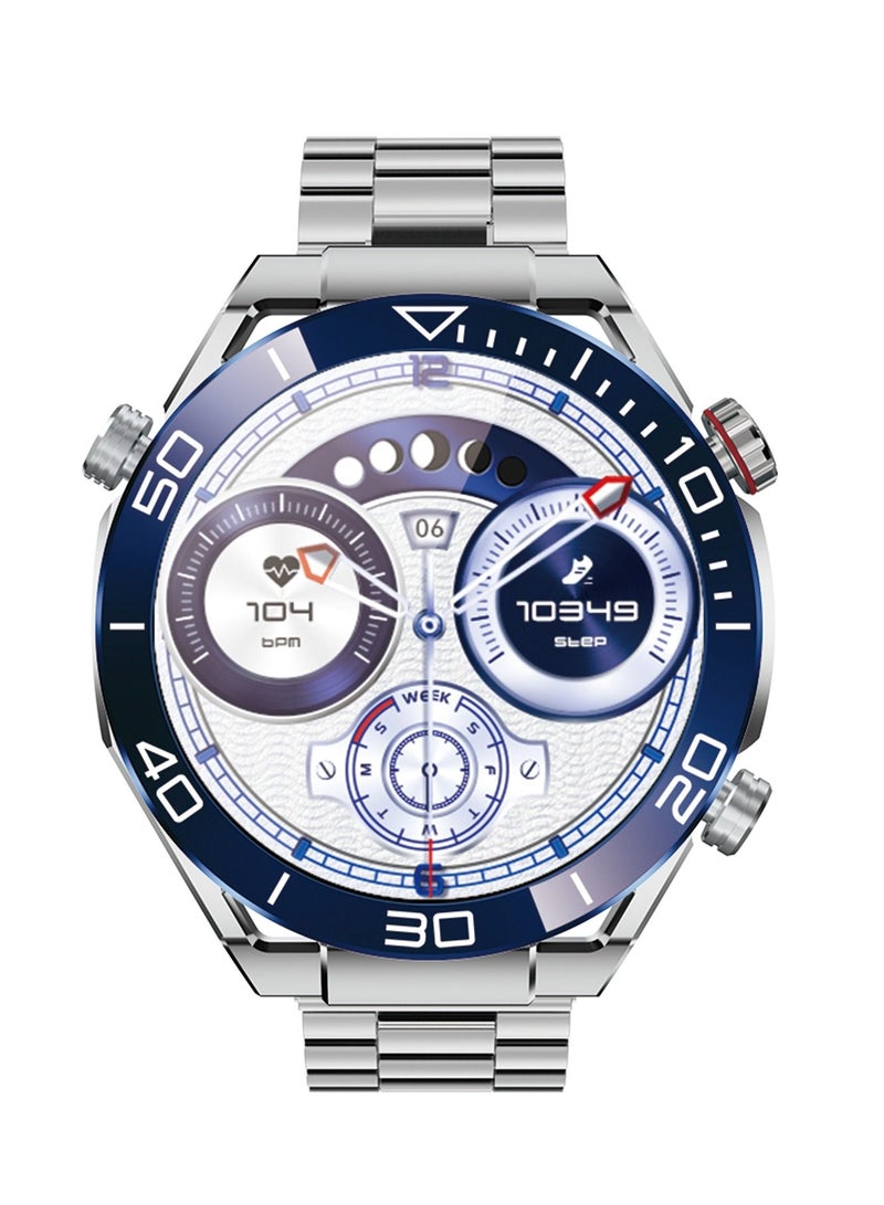 AROAQ سوار ساعة ذكية جديدة مقاومة للماء للرجال مع قرص اتصال وشاشة تعمل باللمس بالكامل ووضع رياضي ومراقب معدل ضربات القلب والنوم - Image 1