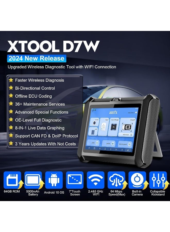 XTOOL XTOOL D7W OBD2 Diagnostic Tool  - Image 2