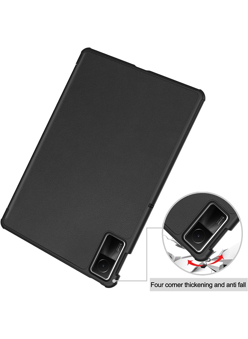 Theodor حافظة واقية قابلة للطي لجهاز Xiaomi Redmi Pad SE مع حامل ثلاثي الطيات، تغطية مقاومة للصدمات مع خاصية الاستيقاظ التلقائي والنوم - Image 3
