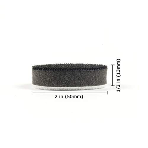 POLIWELL 10 Pack 2 Inch (50mm) Foam Interface Pad, Hook and Loop Soft Foam Buffing Pad, Soft Density Buffer Backing Pad for 2" Sanding Discs, Drill, Mini RO Sander for Detail Sanding - Image 2