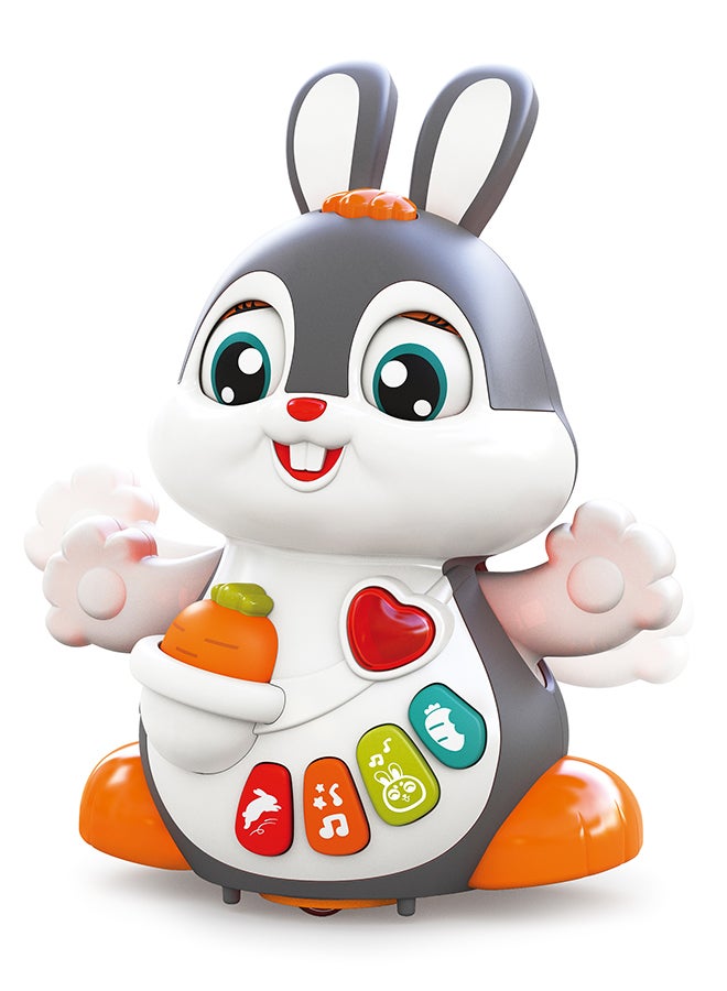 Hola Dancing Bunny - Interactive Toy with Music, Dancing, Flapping Ears, and Sound Effects, Promotes Crawling, Motor Skills, and Cognitive Development for Toddlers 12M+ - Image 1