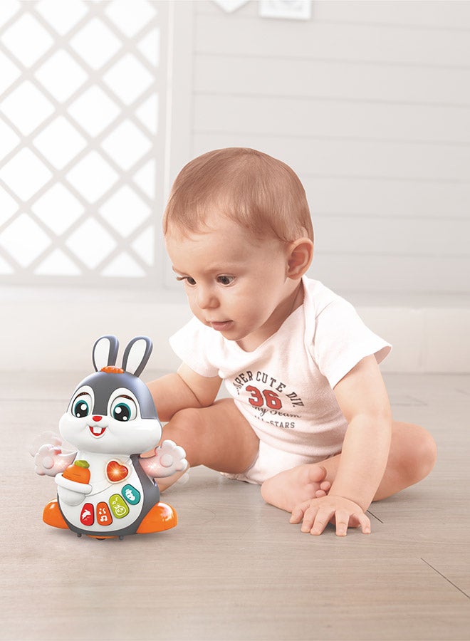 Hola Dancing Bunny - Interactive Toy with Music, Dancing, Flapping Ears, and Sound Effects, Promotes Crawling, Motor Skills, and Cognitive Development for Toddlers 12M+ - Image 3