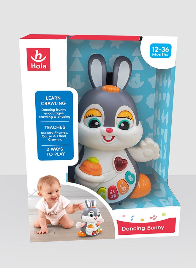 Hola Dancing Bunny - Interactive Toy with Music, Dancing, Flapping Ears, and Sound Effects, Promotes Crawling, Motor Skills, and Cognitive Development for Toddlers 12M+ - Image 4