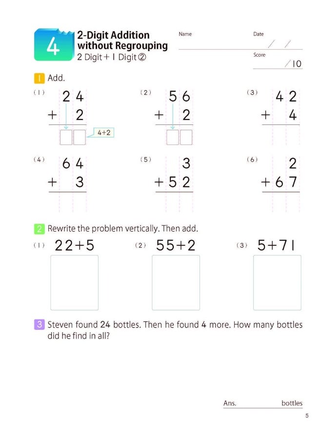 null - Kumon Math Bites: Grade 2 Addition & Subtraction - Image 1