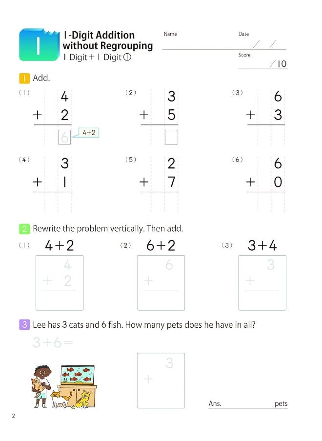 null - Kumon Math Bites: Grade 2 Addition & Subtraction - Image 1
