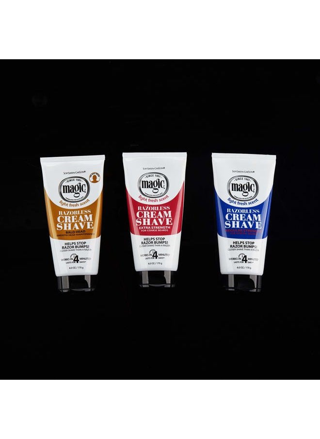 SoftSheen-Carson - Magic Razorless Shaving Cream, Hair Removal Cream for Body Hair, Extra Strength Depilatory Cream, Works in 4 Minutes for Coarse Hair, 6 oz - Image 1