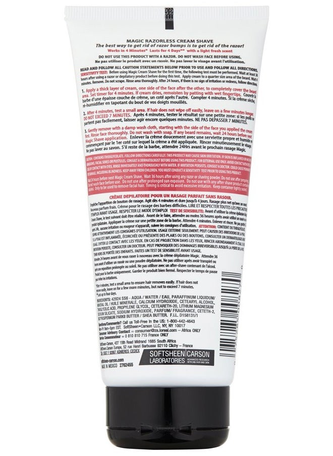 SoftSheen-Carson - Magic Razorless Shaving Cream, Hair Removal Cream for Body Hair, Extra Strength Depilatory Cream, Works in 4 Minutes for Coarse Hair, 6 oz - Image 1